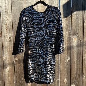 Dazzle in this sequined dress